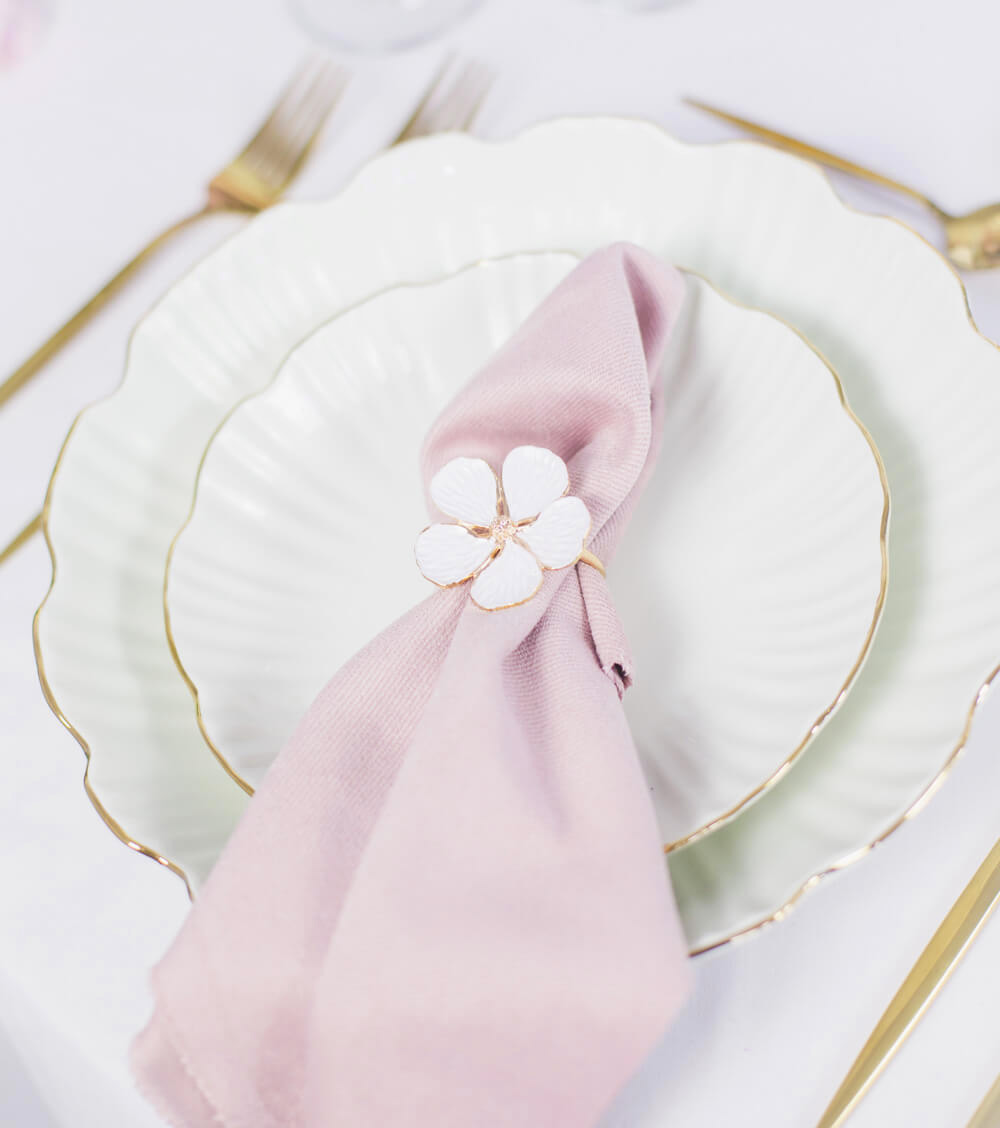 Détail art de la table mariage fine art